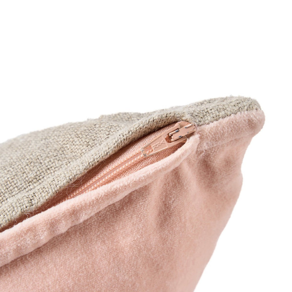 The Velvet Divorce Cushion Cover - Natural Pink - 30x50 - LUXONAS HOME