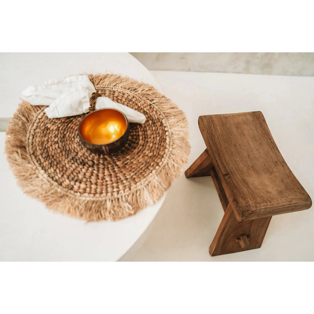 The Water Hyacinth Raffia Placemat - Natural - LUXONAS HOME