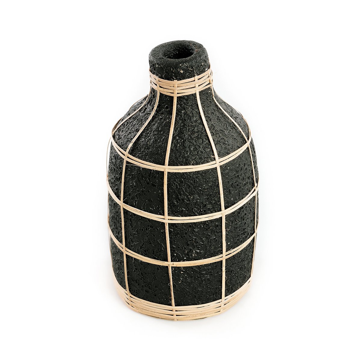 The Whoopy Vase - Black Natural - L - LUXONAS HOME