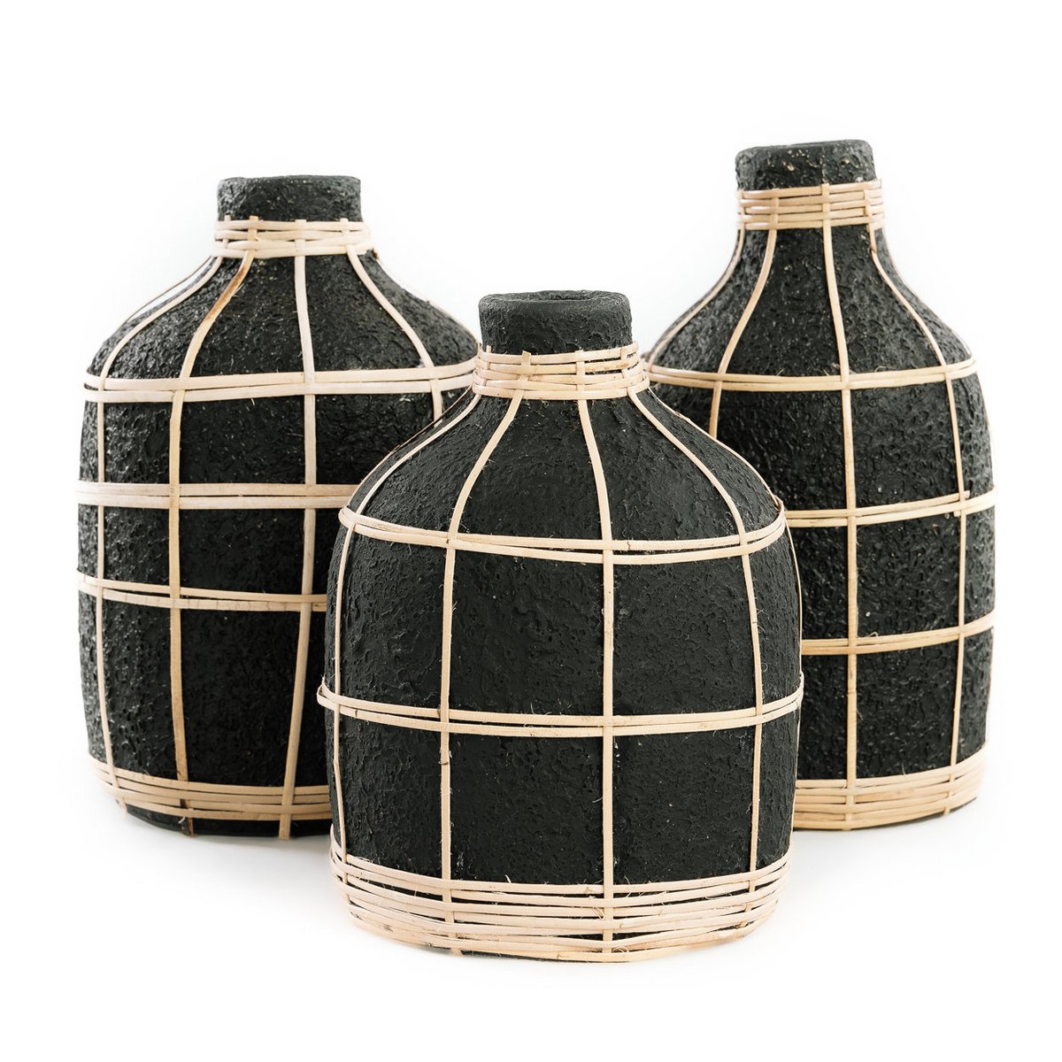 The Whoopy Vase - Black Natural - M - LUXONAS HOME