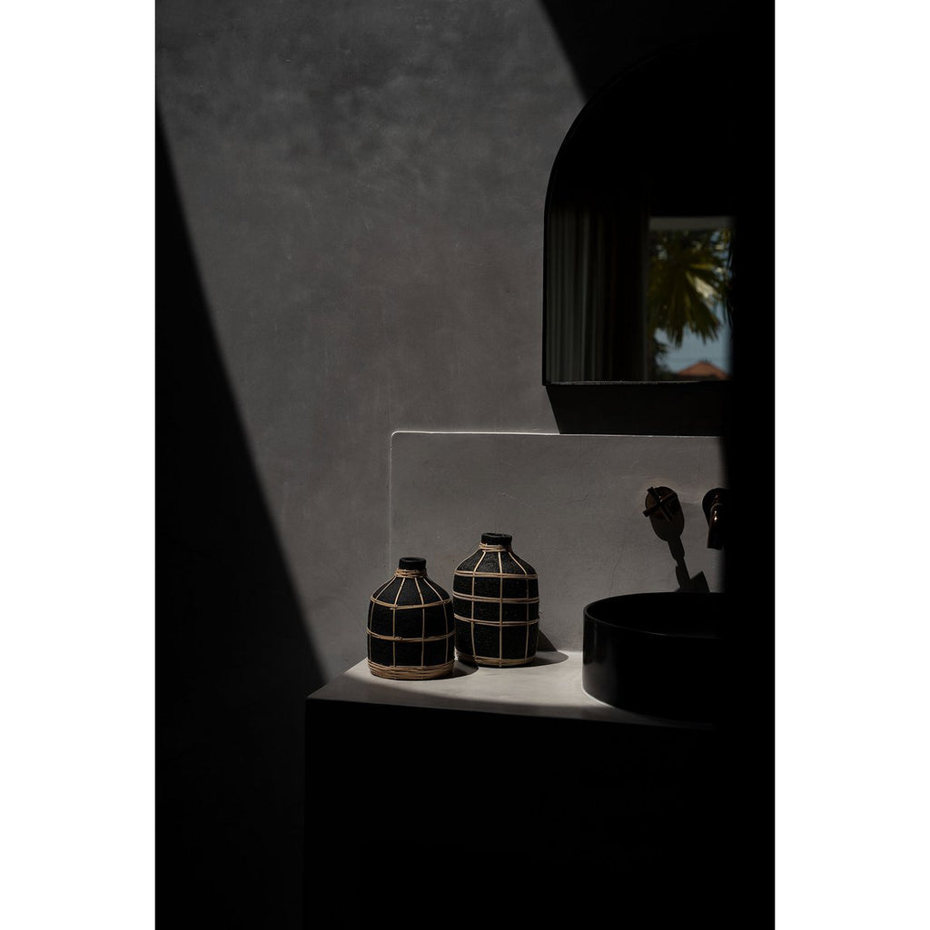 The Whoopy Vase - Black Natural - S - LUXONAS HOME