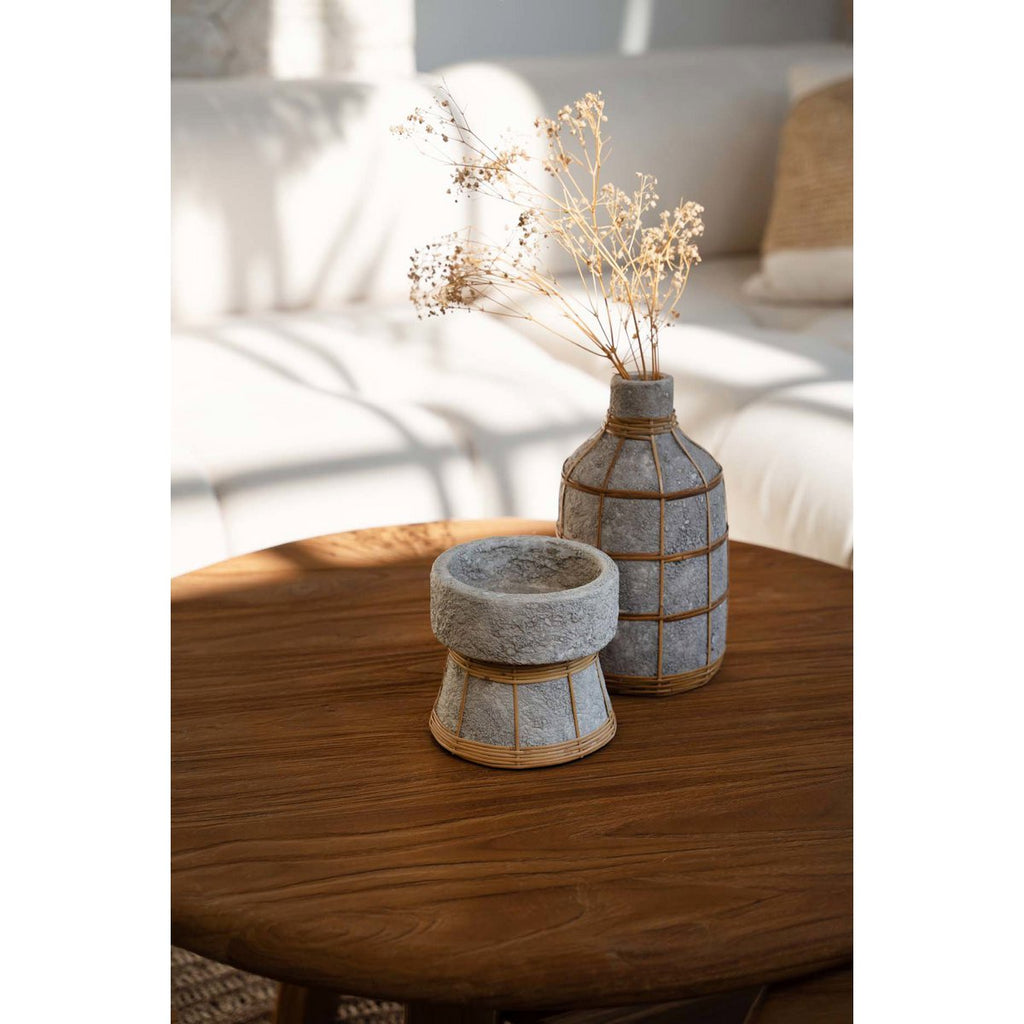 The Whoopy Vase - Concrete Natural - L - LUXONAS HOME