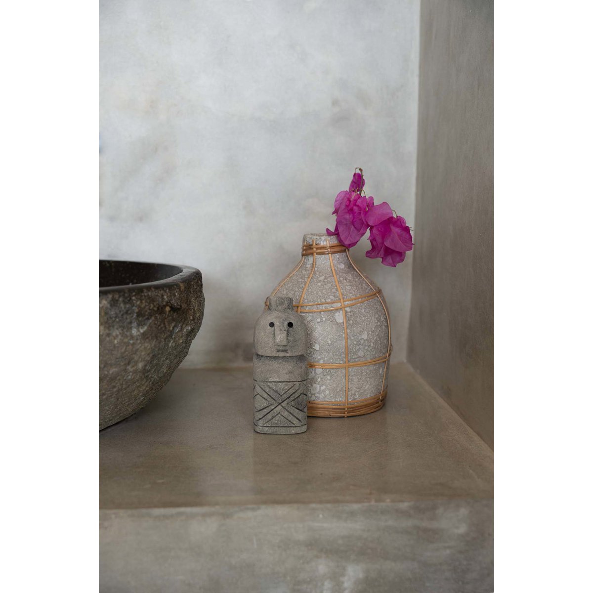The Whoopy Vase - Concrete Natural - S - LUXONAS HOME