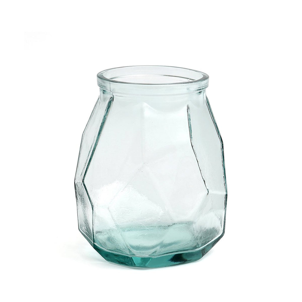 The Wide Origami Vase - Blue - LUXONAS HOME
