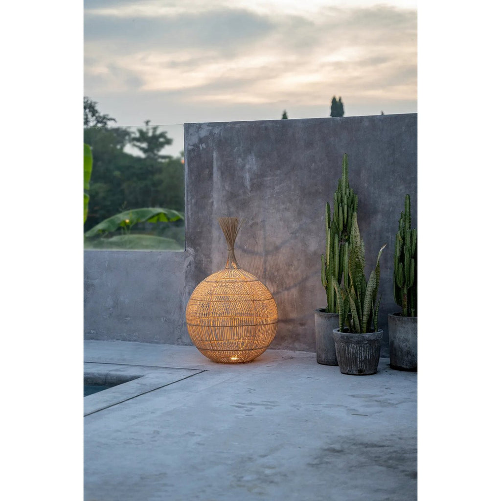 The Wonton Floor Lamp - Pendant - Natural - LUXONAS HOME