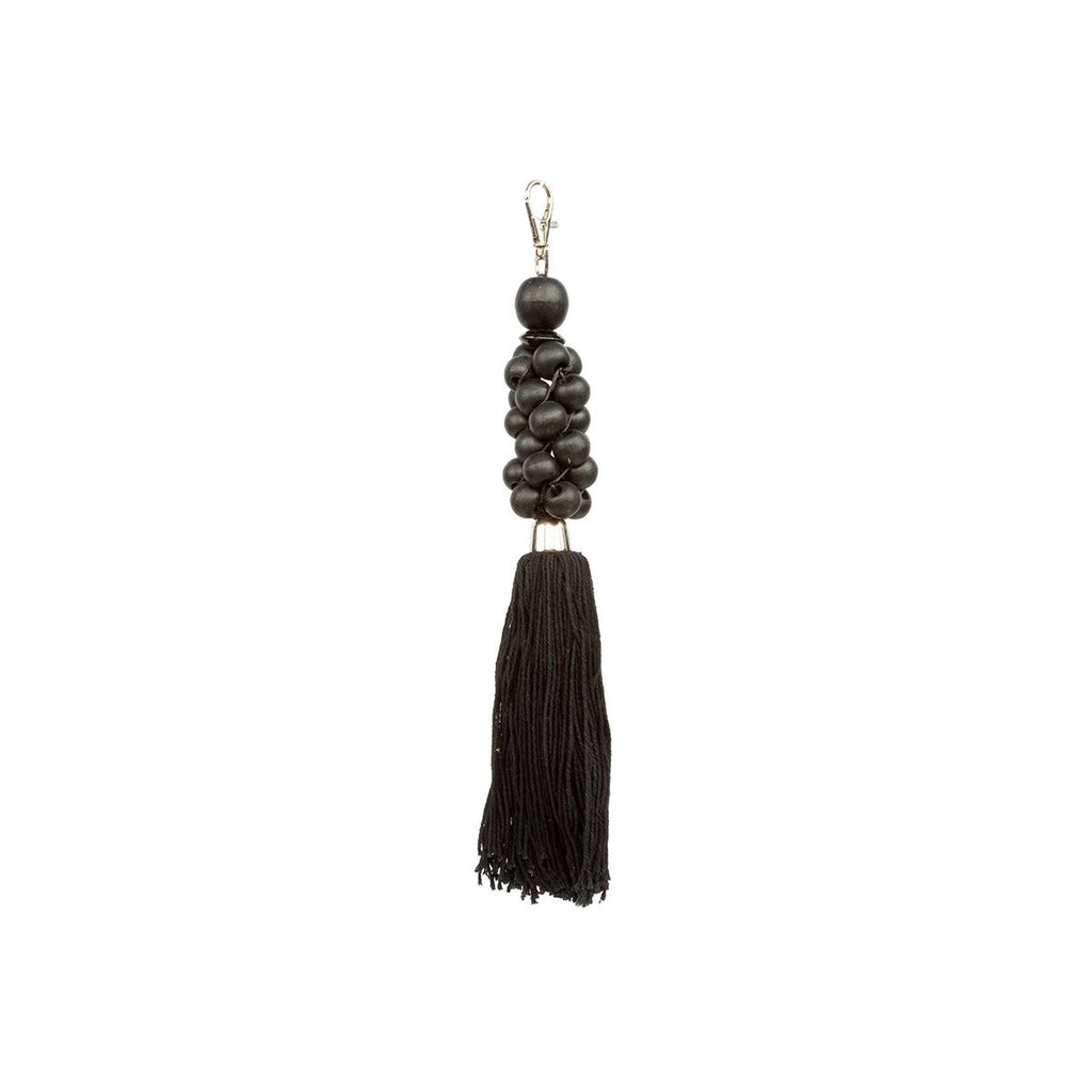 The Wooden Beads Keychain - Black - LUXONAS HOME