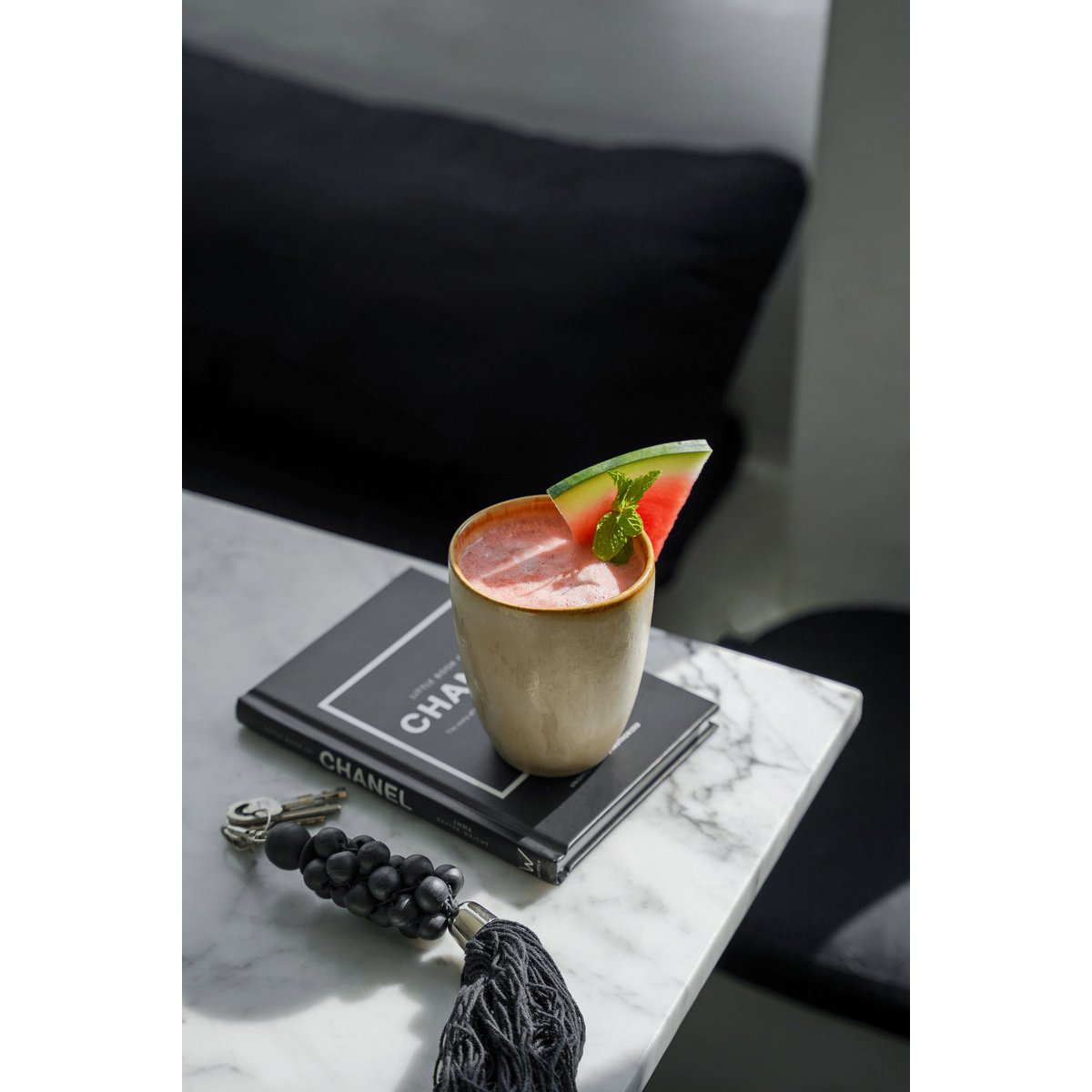 The Wooden Beads Keychain - Black - LUXONAS HOME