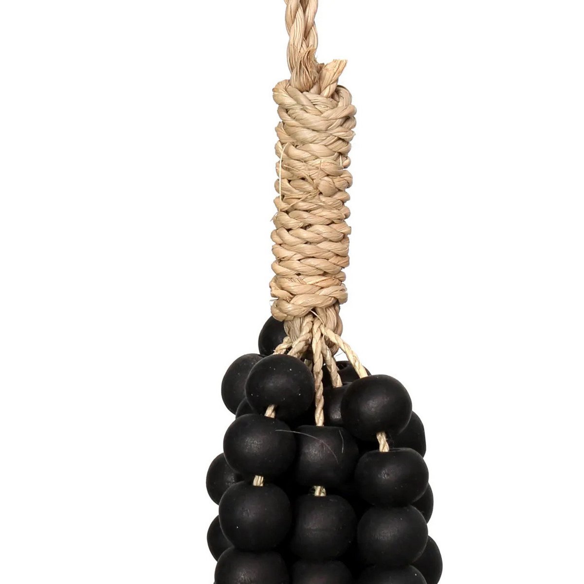 The Wooden Beads Tassel - Black - LUXONAS HOME