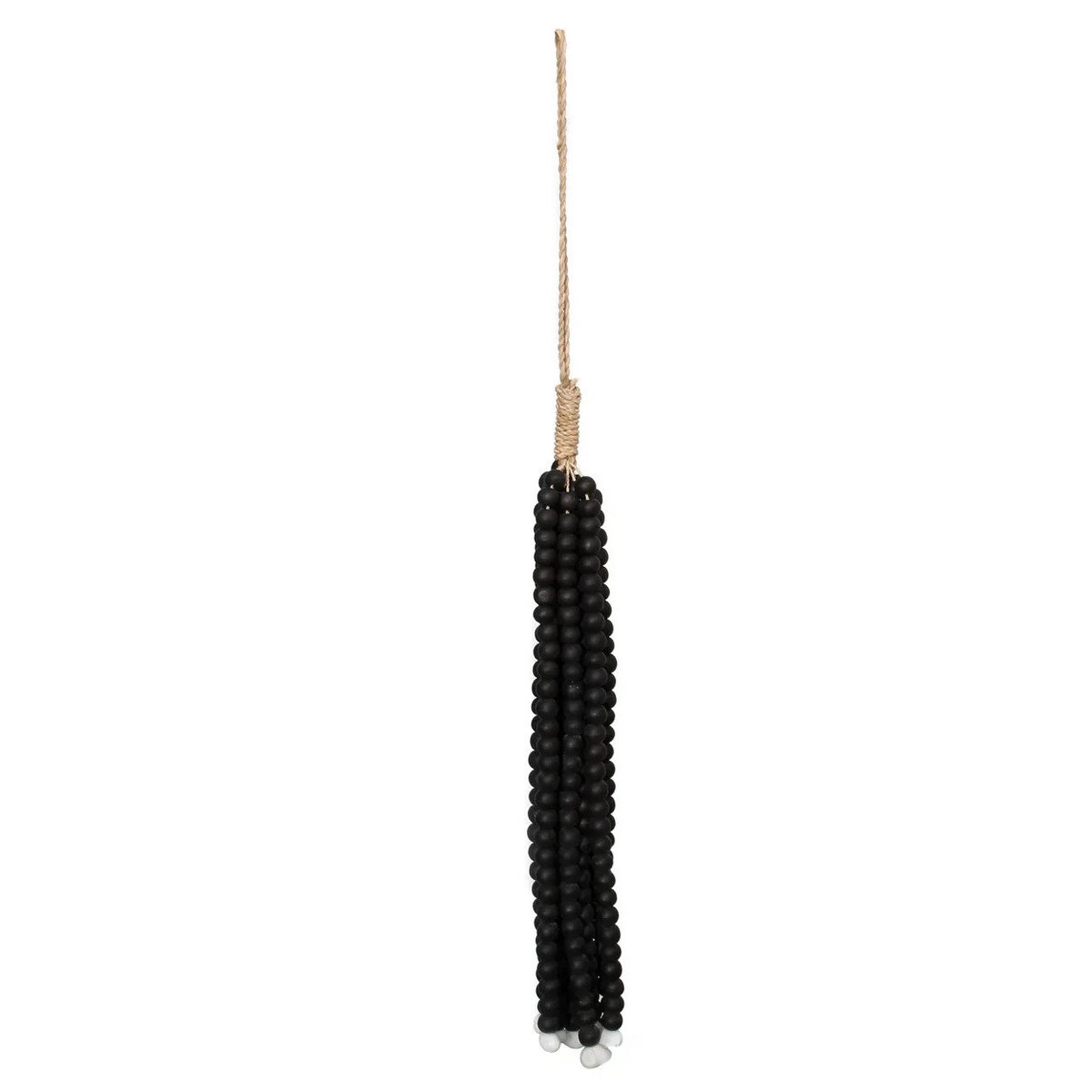 The Wooden Beads Tassel - Black - LUXONAS HOME