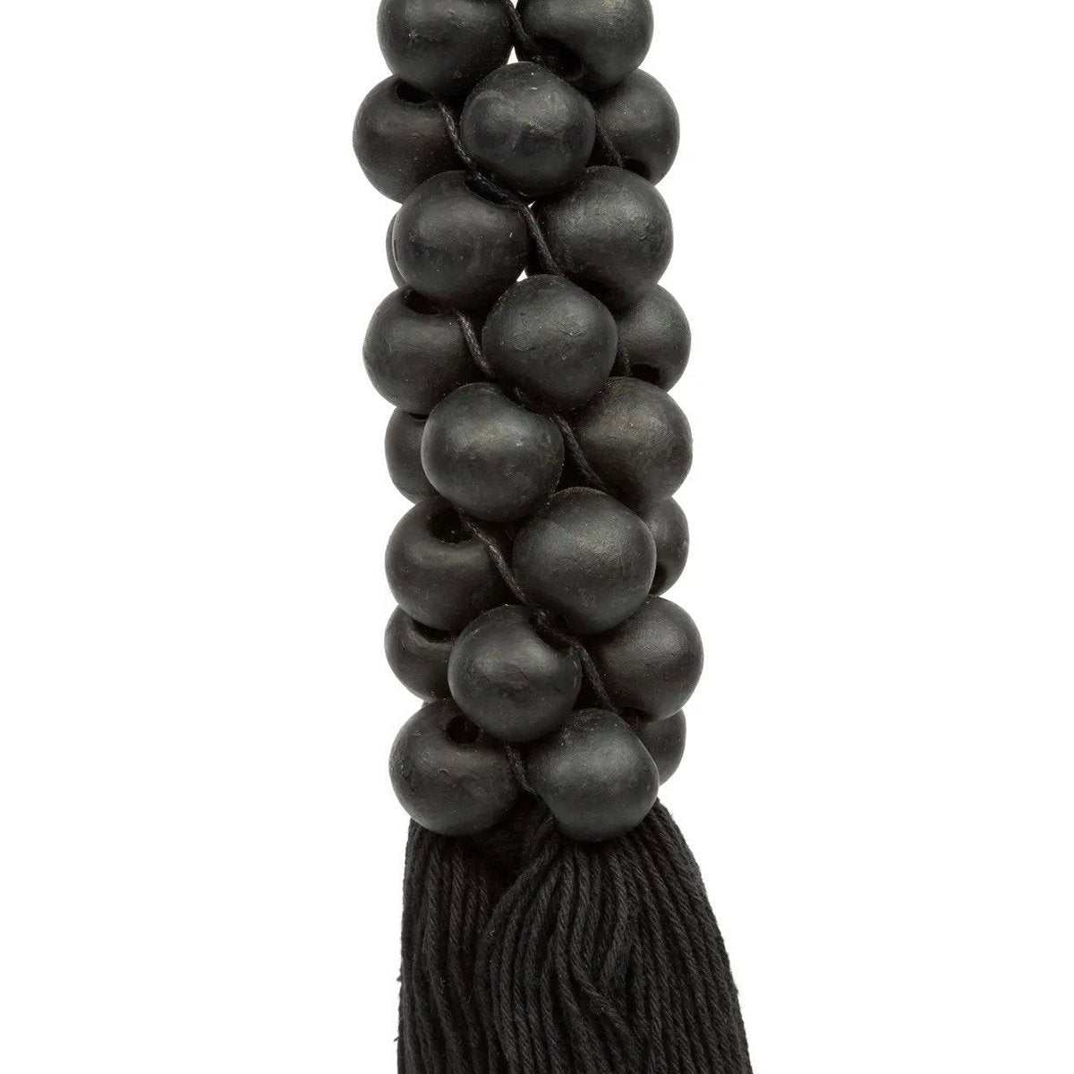The Wooden Beads with Cotton Tassel - Black - LUXONAS HOME
