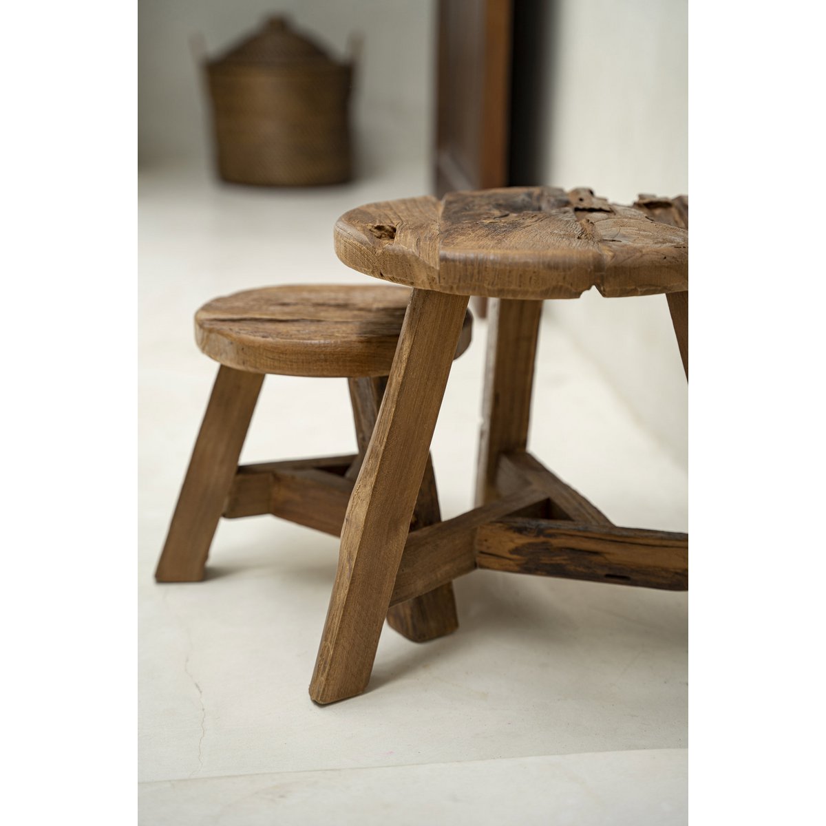 The Yatai Stool - Natural - M - LUXONAS HOME