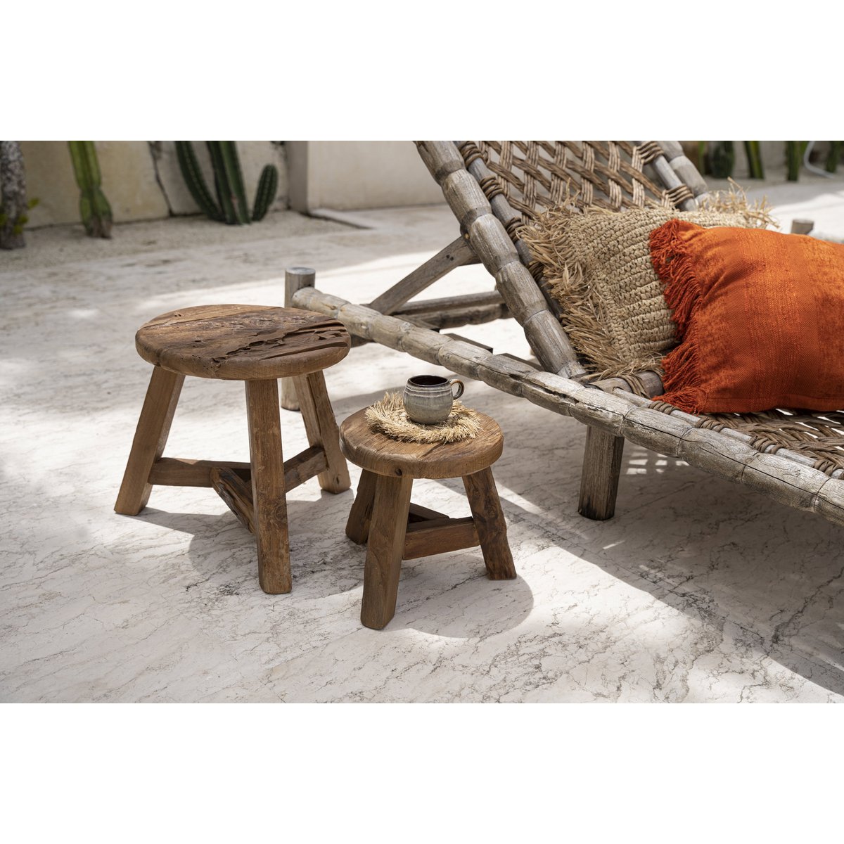 The Yatai Stool - Natural - M - LUXONAS HOME