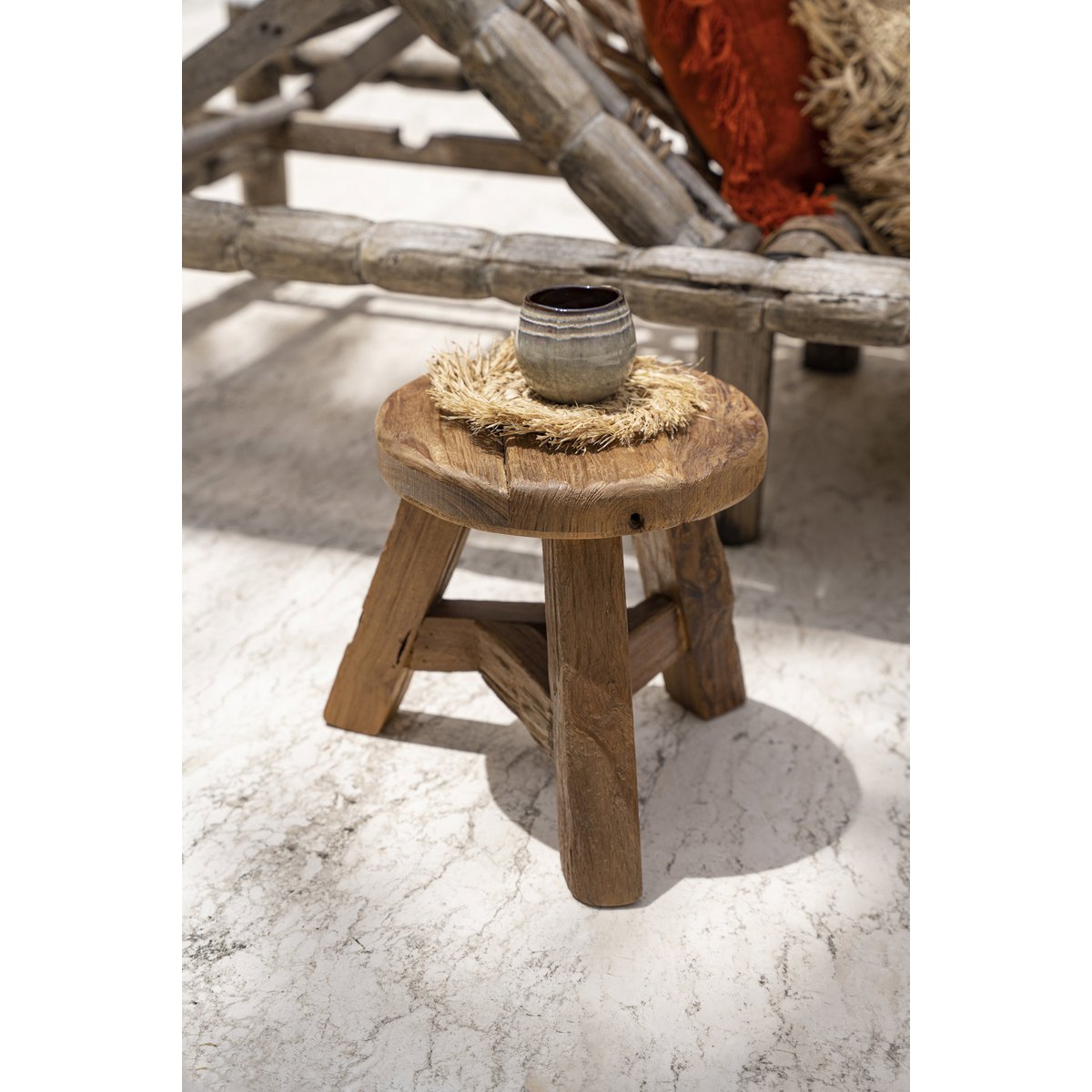 The Yatai Stool - Natural - M - LUXONAS HOME