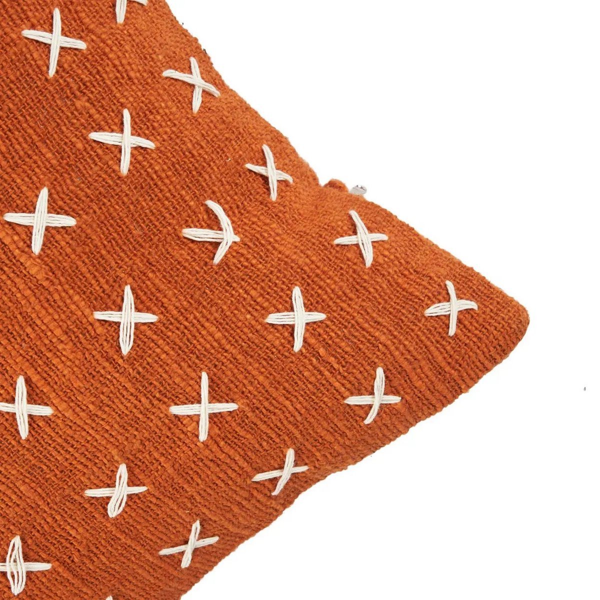 The Zillion Kiss Cushion Cover - Terracotta White - LUXONAS HOME