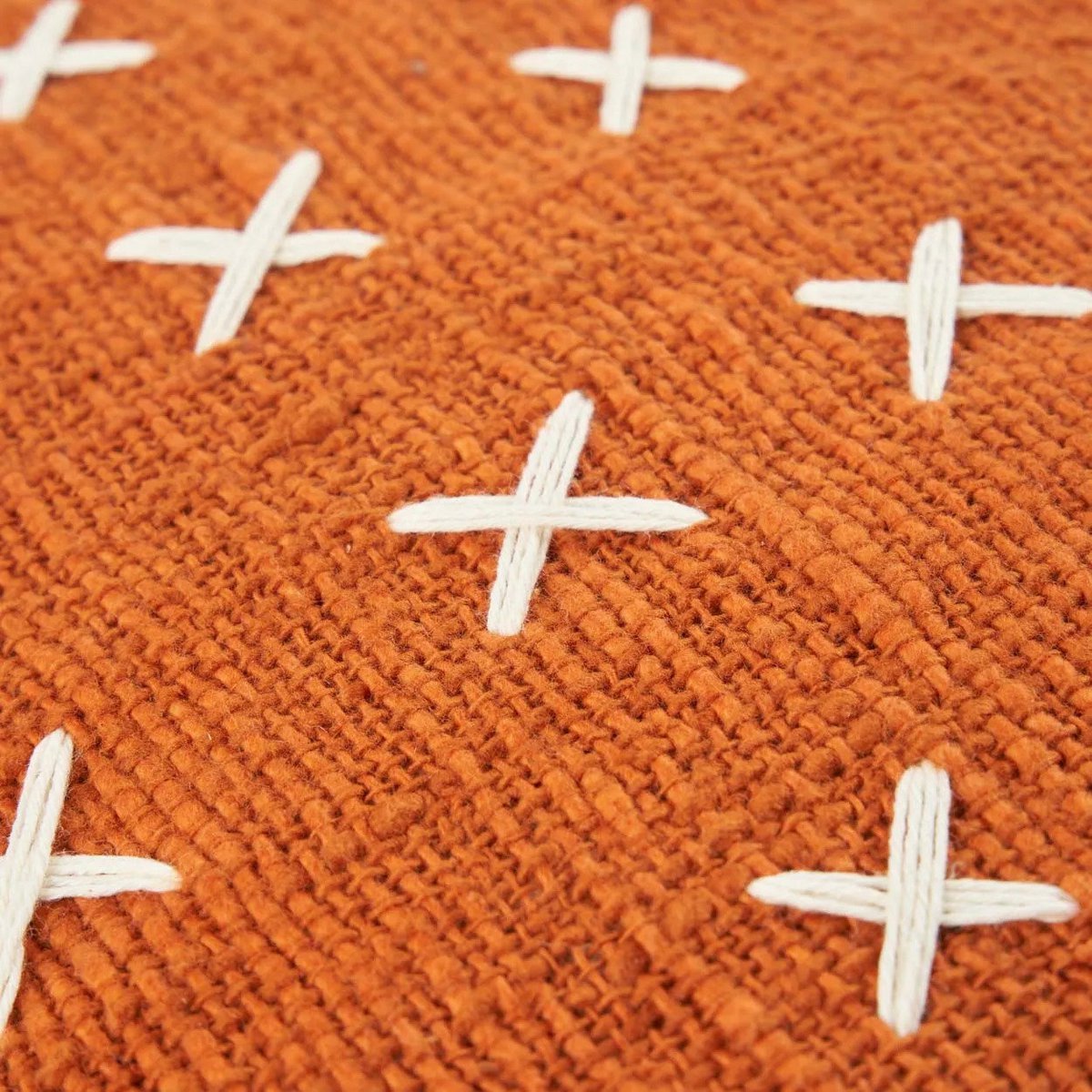 The Zillion Kiss Cushion Cover - Terracotta White - LUXONAS HOME