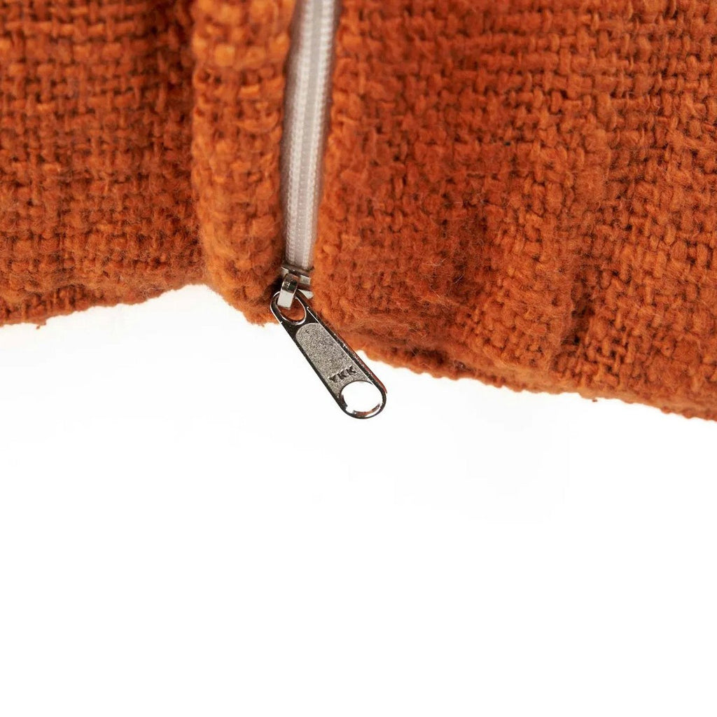 The Zillion Kiss Cushion Cover - Terracotta White - LUXONAS HOME