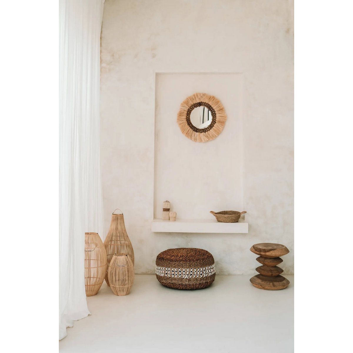 The Zuri Pendant - Natural - L - LUXONAS HOME