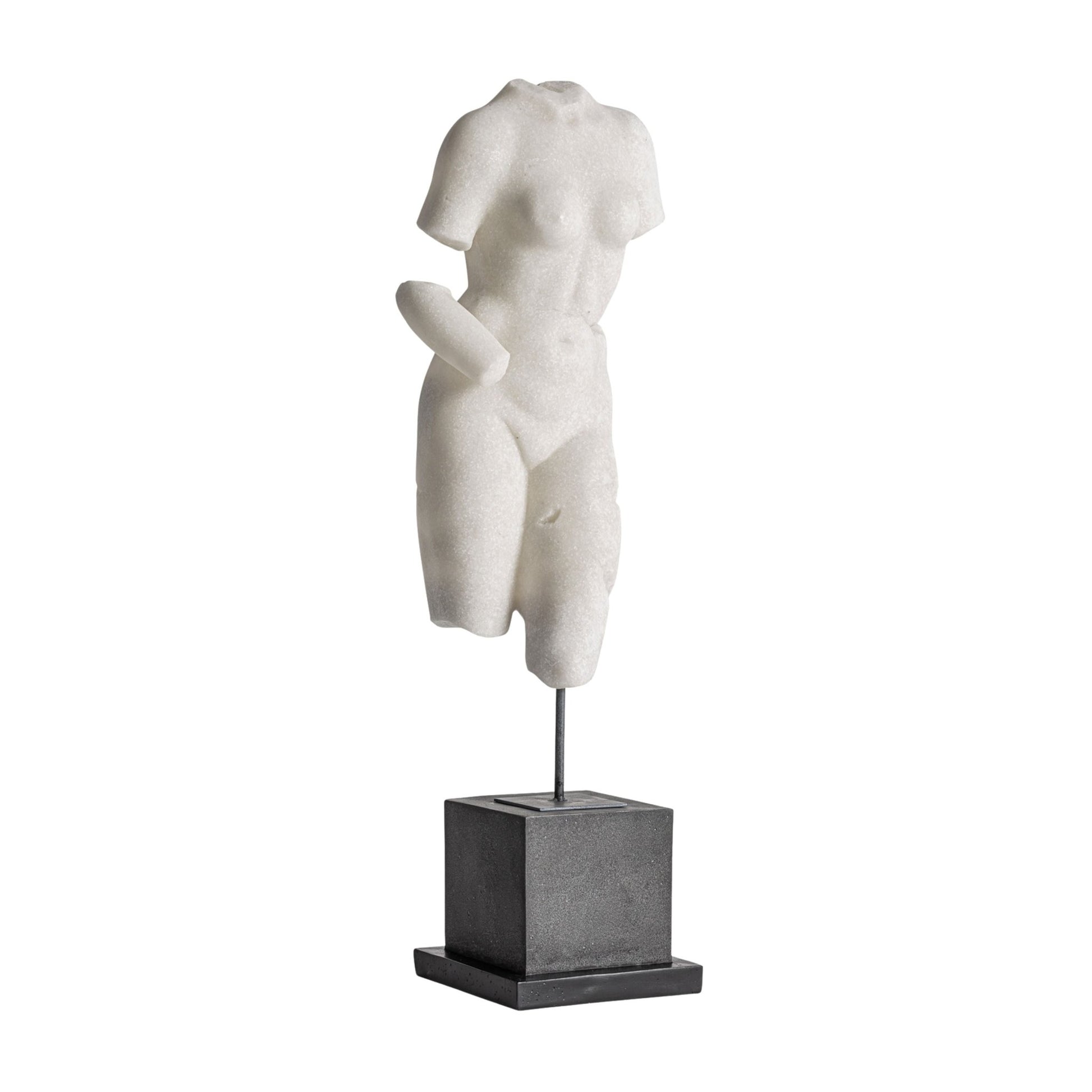 Thela Bust - Contemporary White Resin Sculpture - LUXONAS