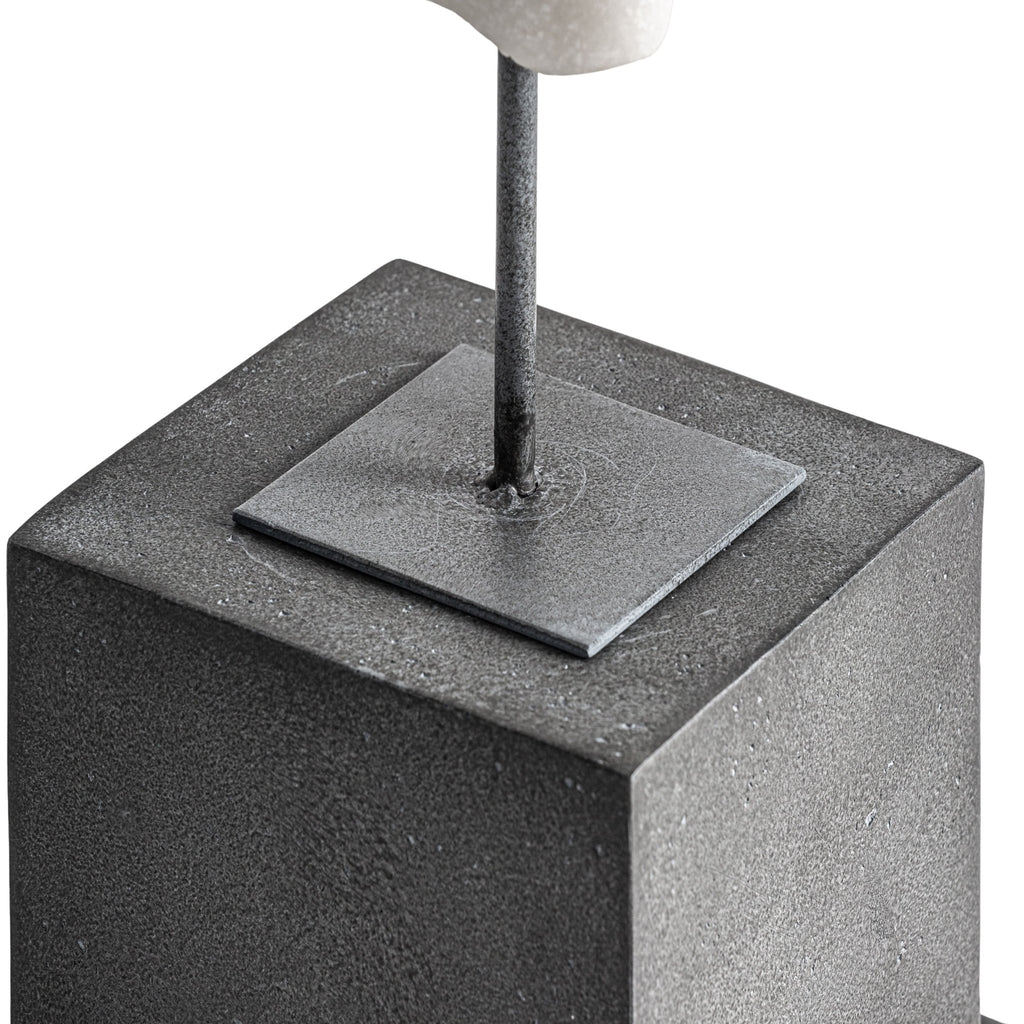 Thela Bust - Contemporary White Resin Sculpture - LUXONAS