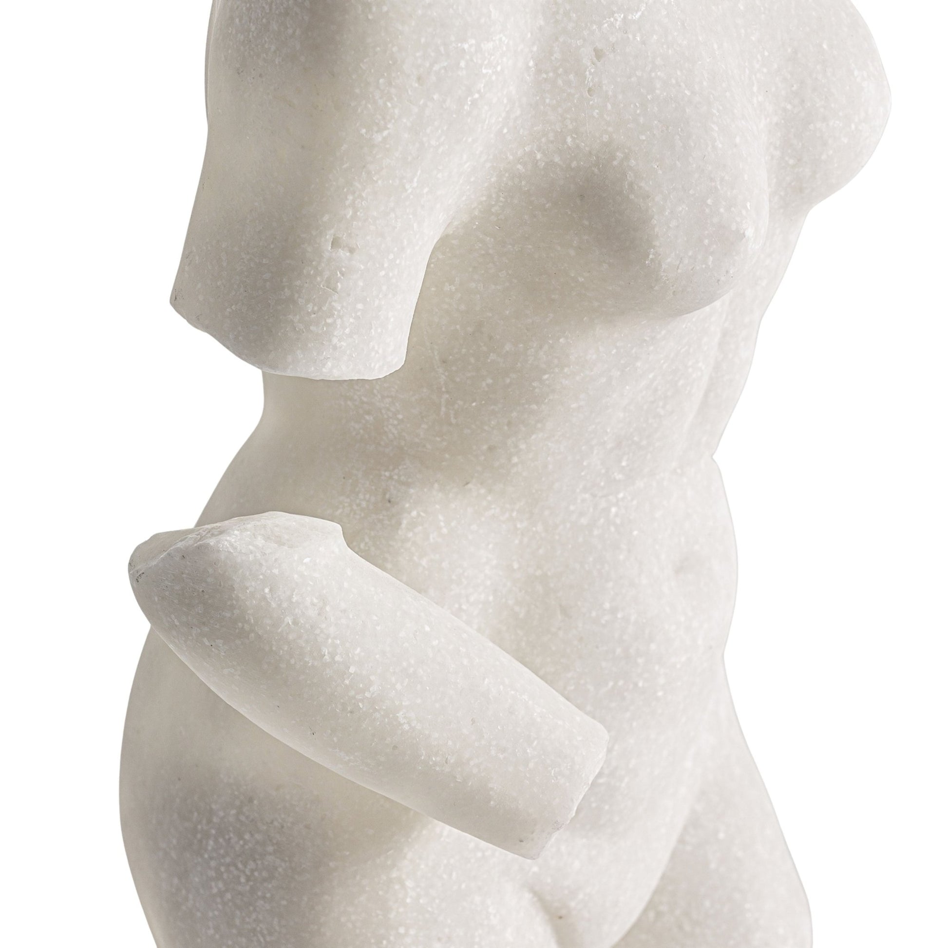 Thela Bust - Contemporary White Resin Sculpture - LUXONAS