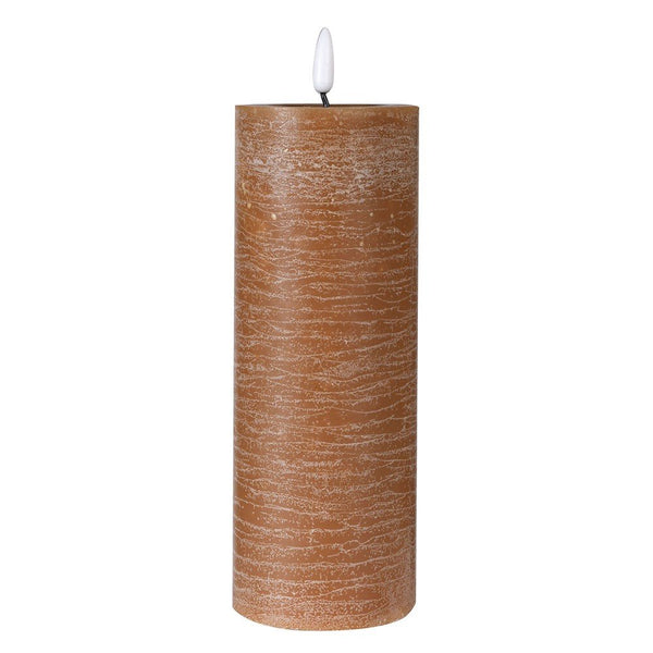 Tobacco Melt LED Candle 20cm
