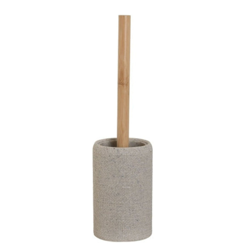 Toilet Brush in Cement Effect Base - LUXONAS