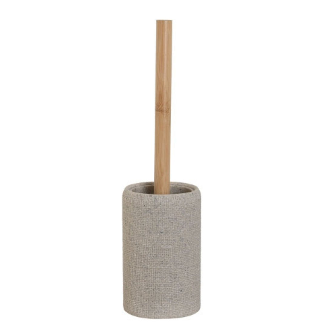Toilet Brush in Cement Effect Base - LUXONAS