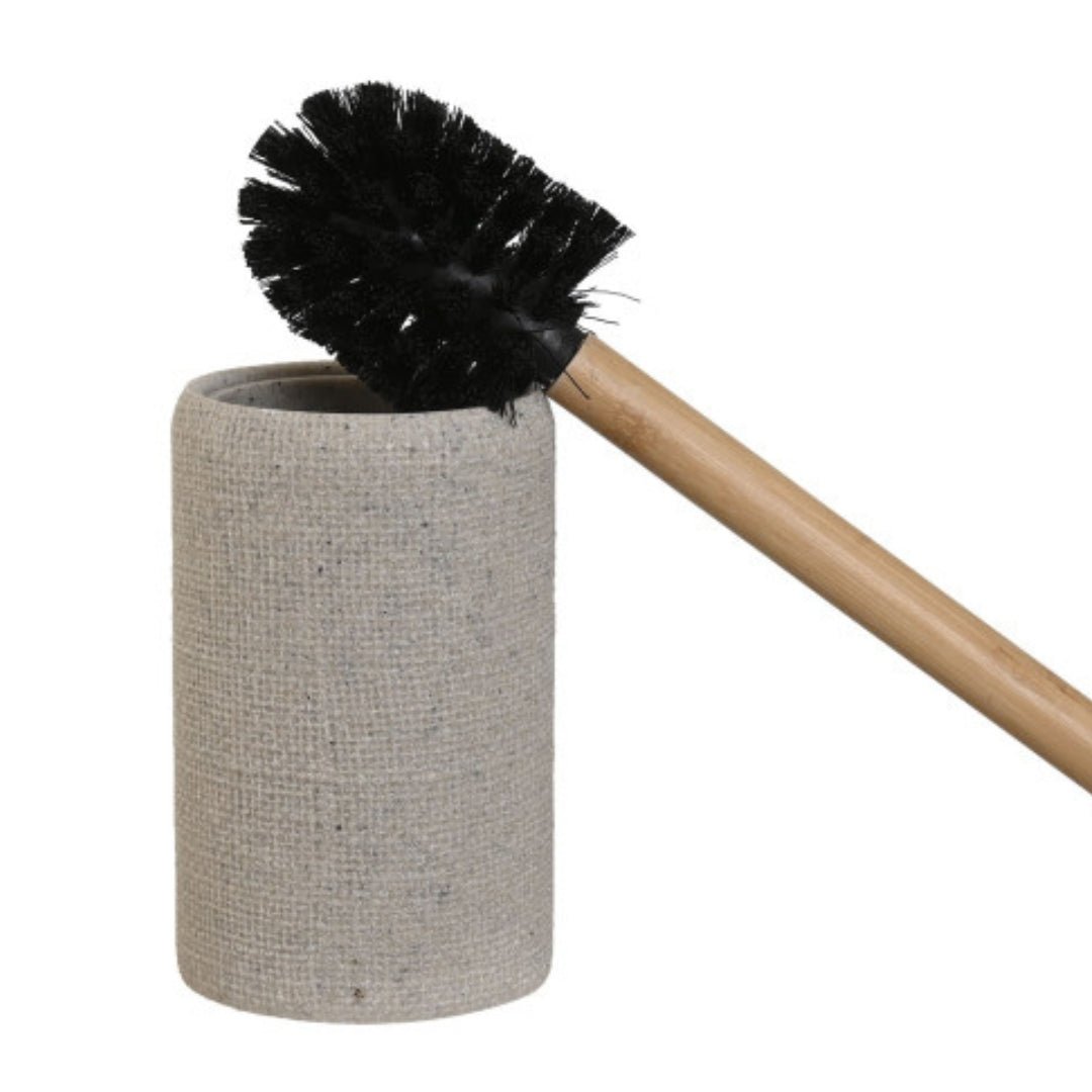 Toilet Brush in Cement Effect Base - LUXONAS