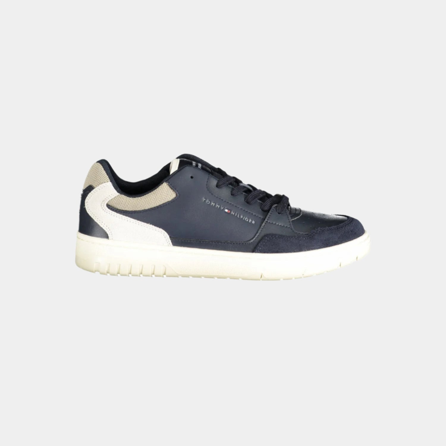 Tommy Hilfiger Low Top Sneakers B&W - Casual Leather Sneakers - LUXONAS HOME