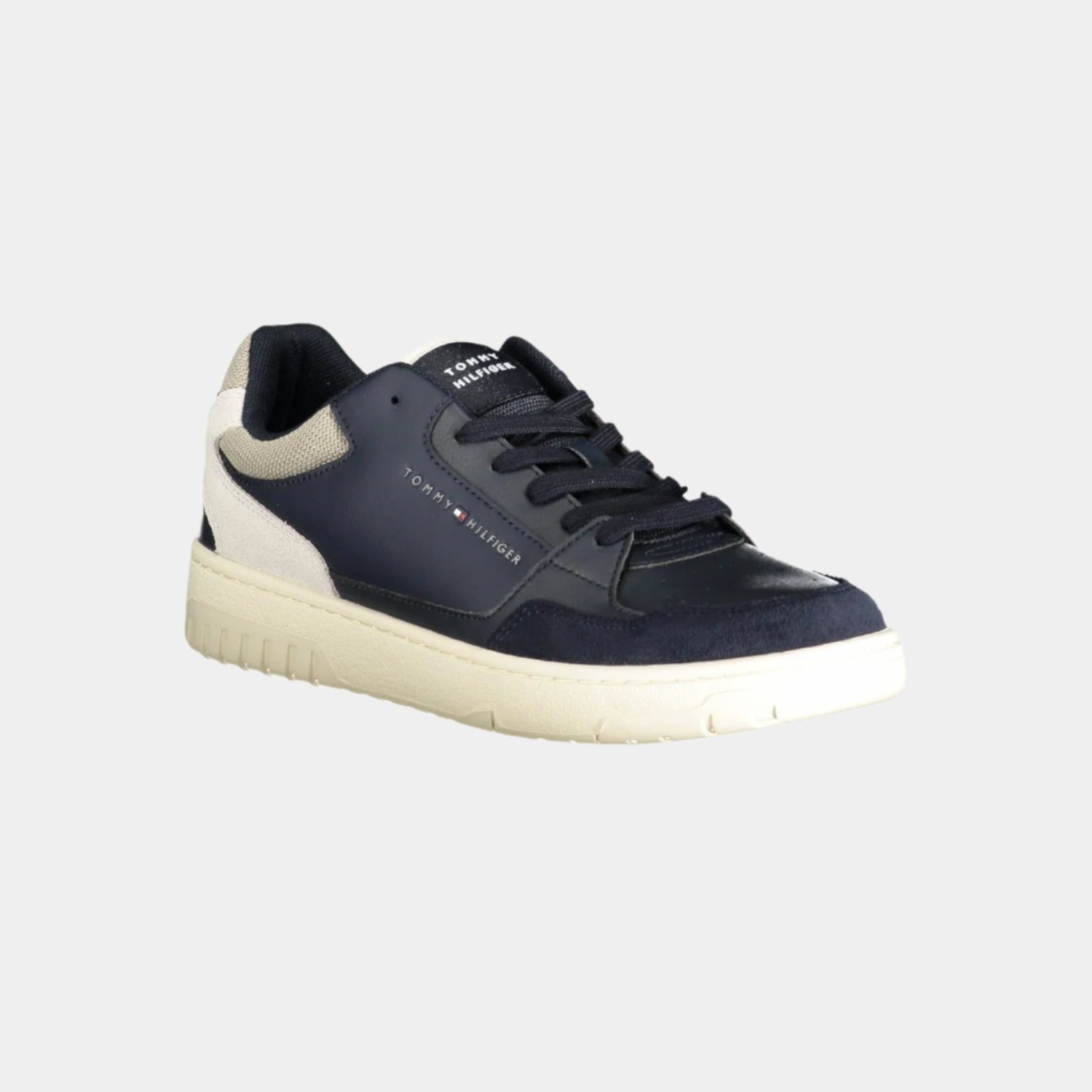 Tommy Hilfiger Low Top Sneakers B&W - Casual Leather Sneakers - LUXONAS HOME