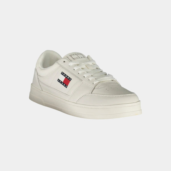 Tommy Hilfiger Sneakers - White Low-Top Lace-Up Casual Sneakers