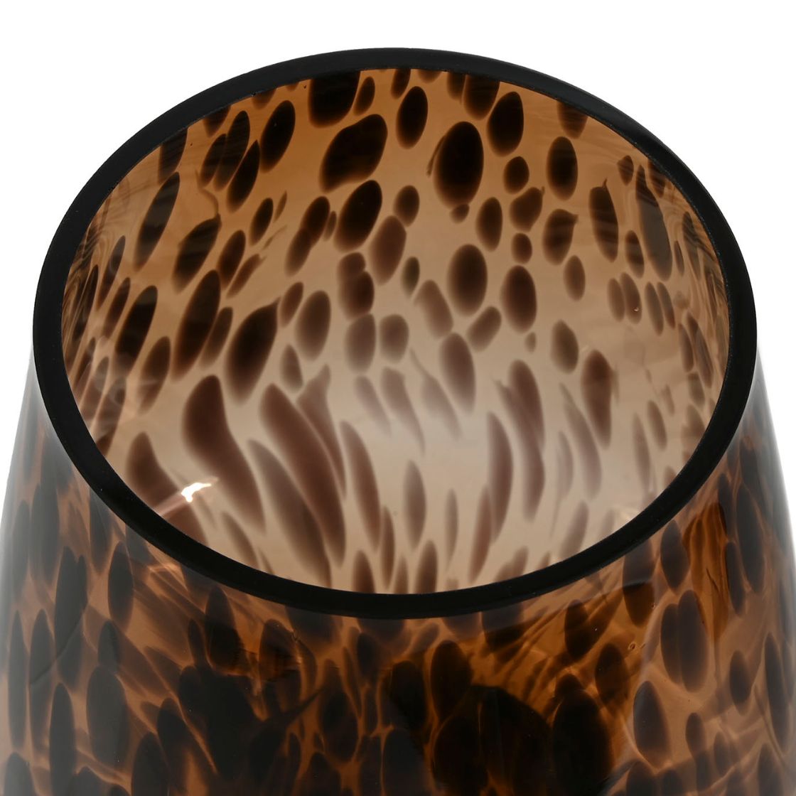 Tortoise Hand blown Tall Vase - LUXONAS
