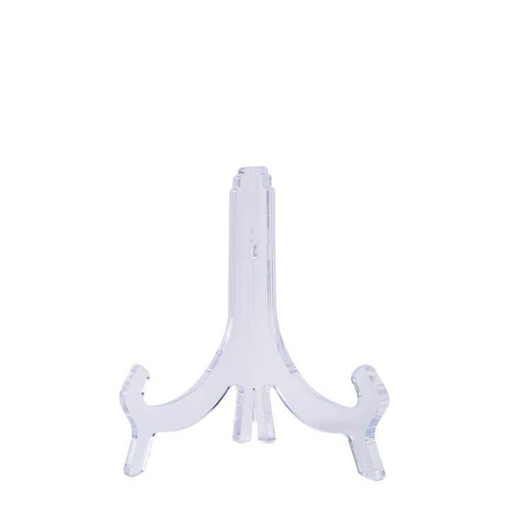 Transparent Plate Stand for Decorative Plates and Tiles, Wall-Mountable