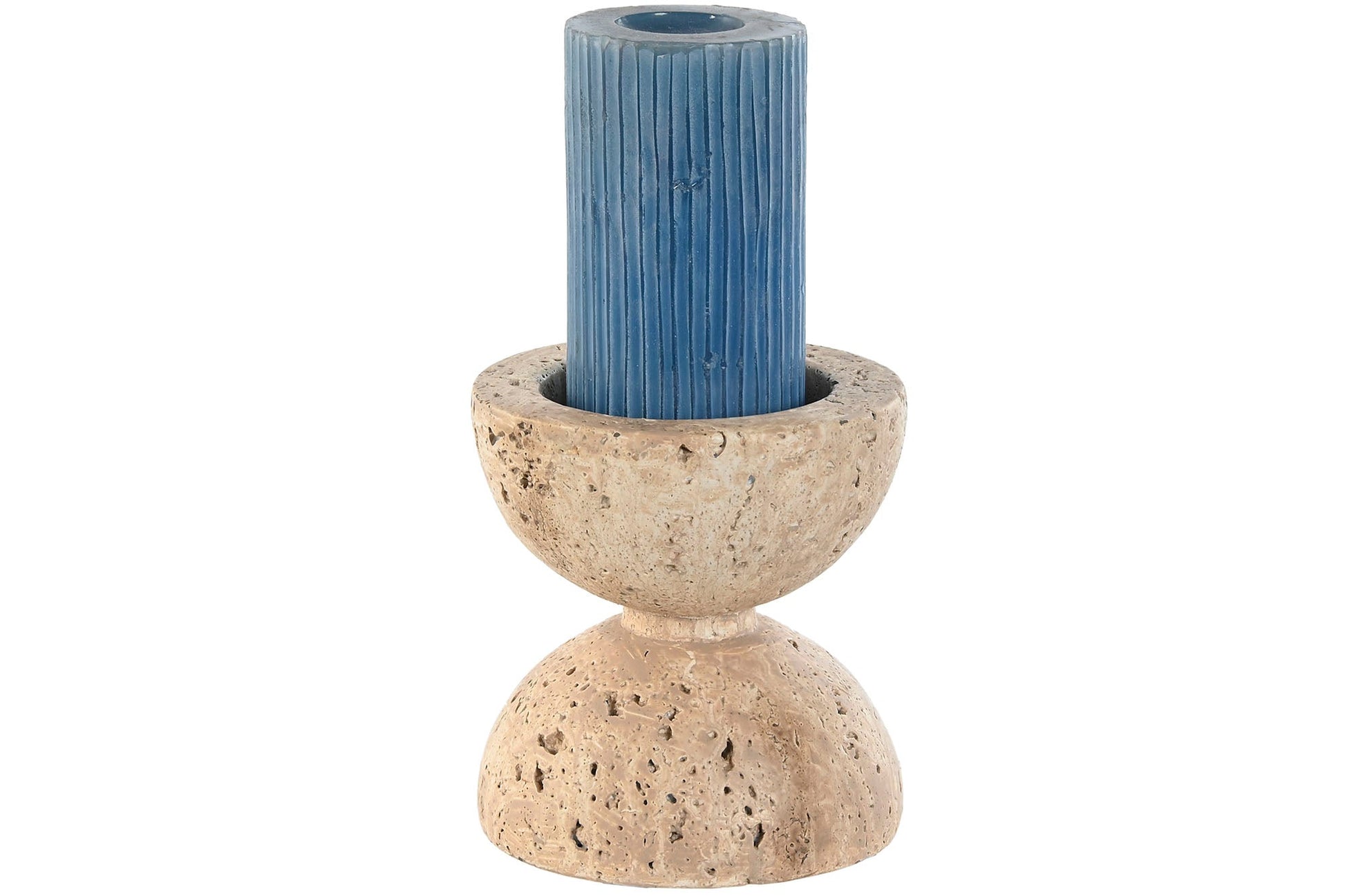 Travertine Candle Holder - LUXONAS