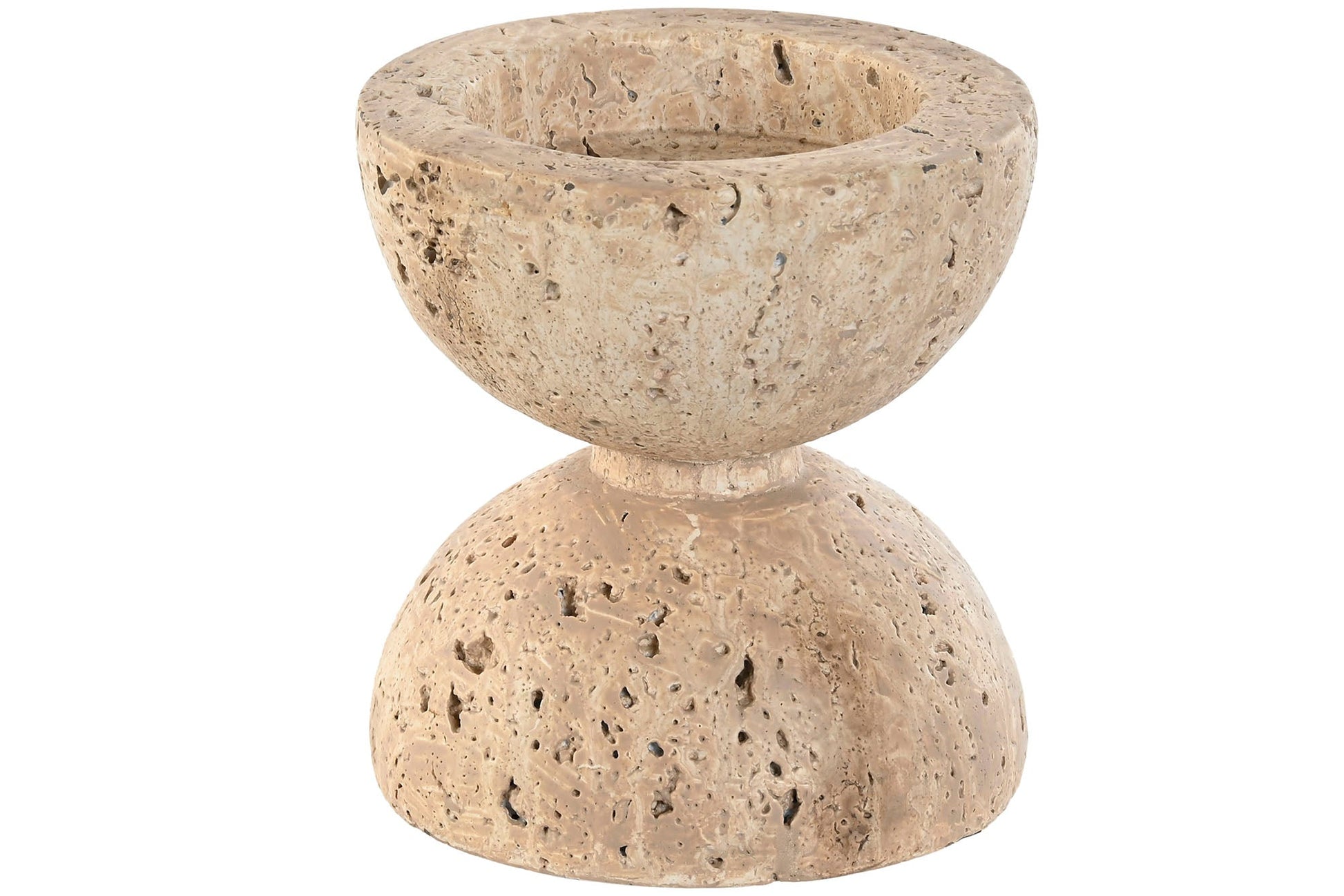 Travertine Candle Holder - LUXONAS
