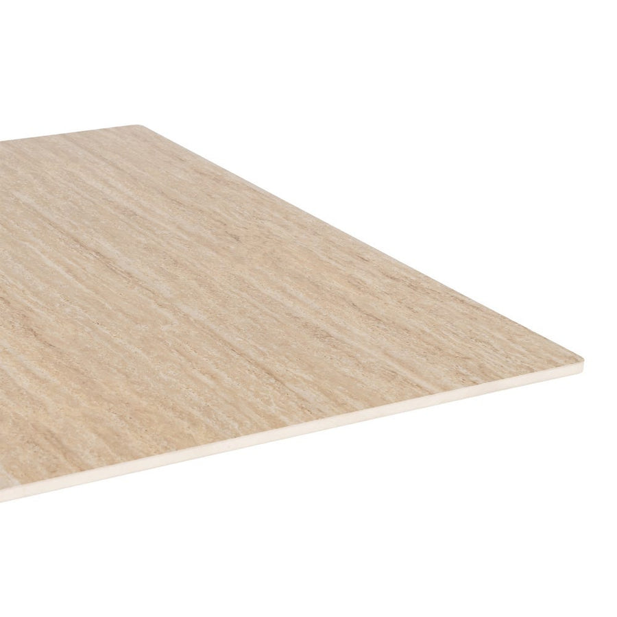 Travertine Contract Table with Sintered Stone Top