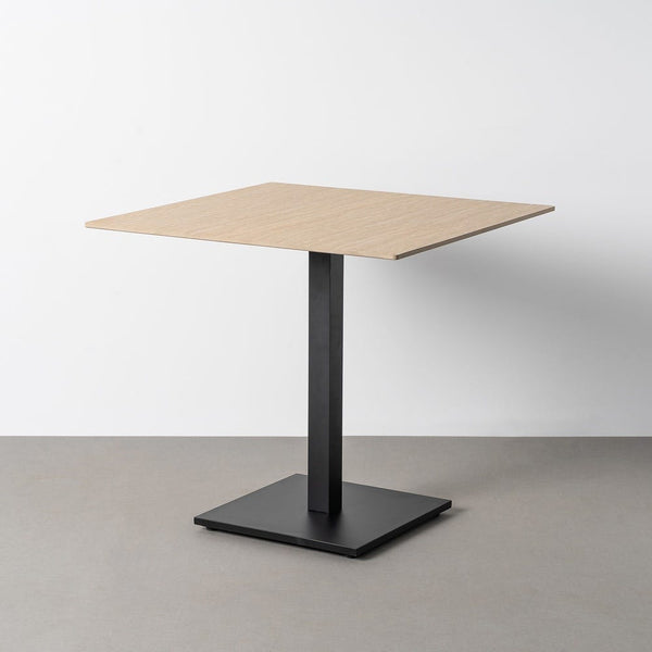 Travertine Contract Table with Sintered Stone Top, 80 x 80 x 75 cm