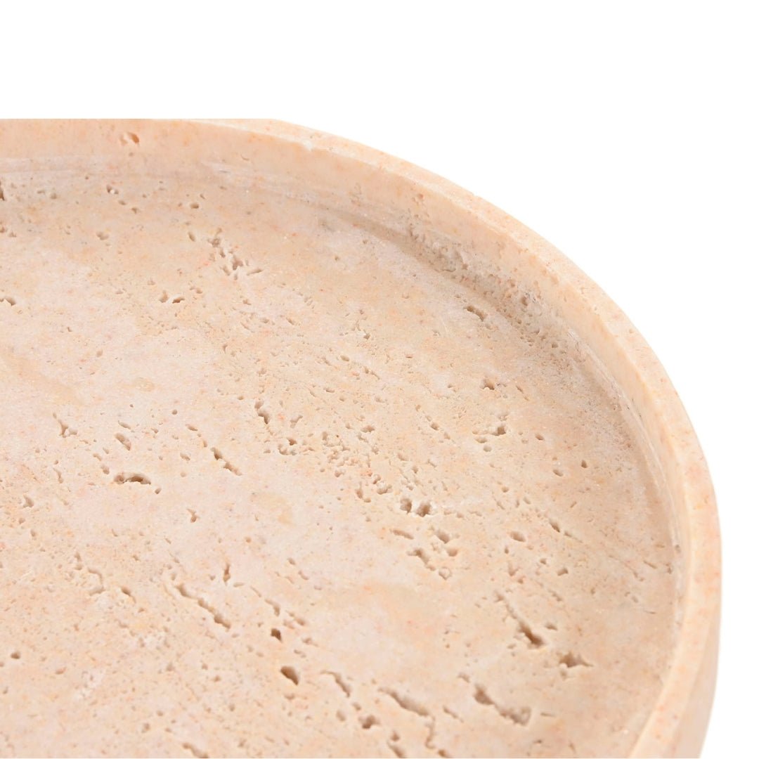 Travertine Round Bowl - LUXONAS