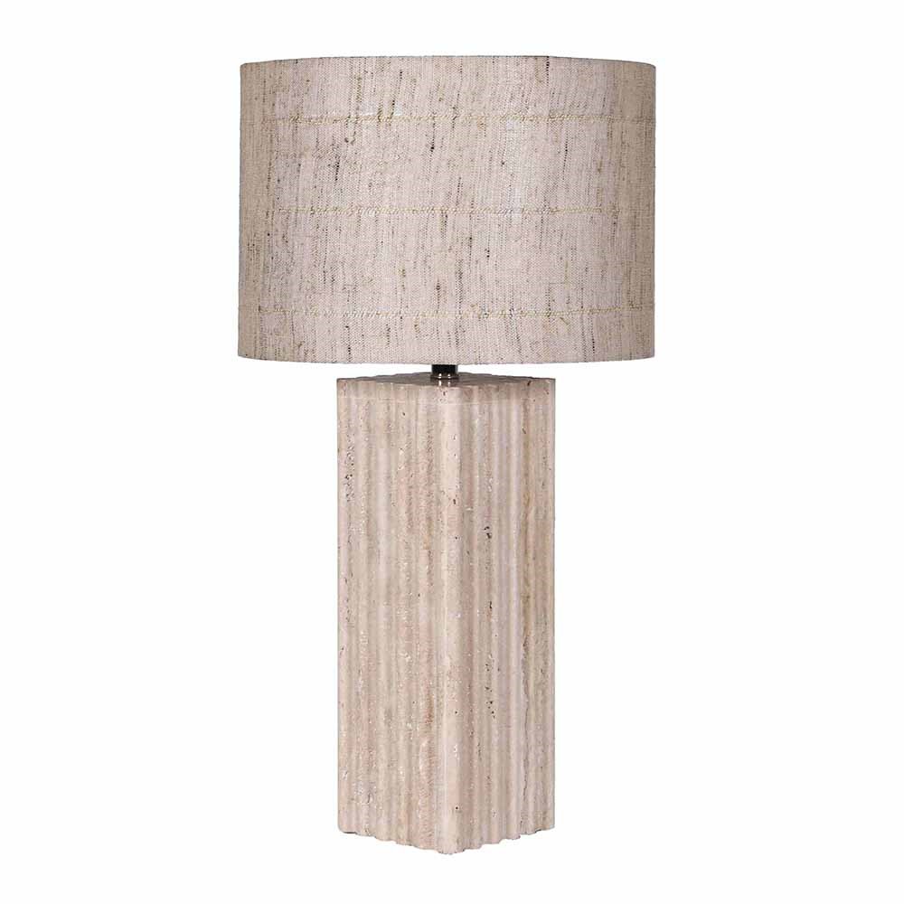 Travertine Table Lamp - LUXONAS