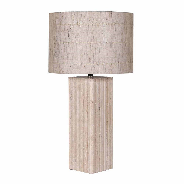 Travertine Table Lamp - Natural Elegance Meets Modern Design