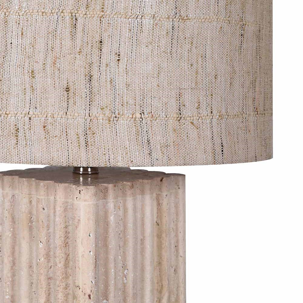 Travertine Table Lamp - LUXONAS