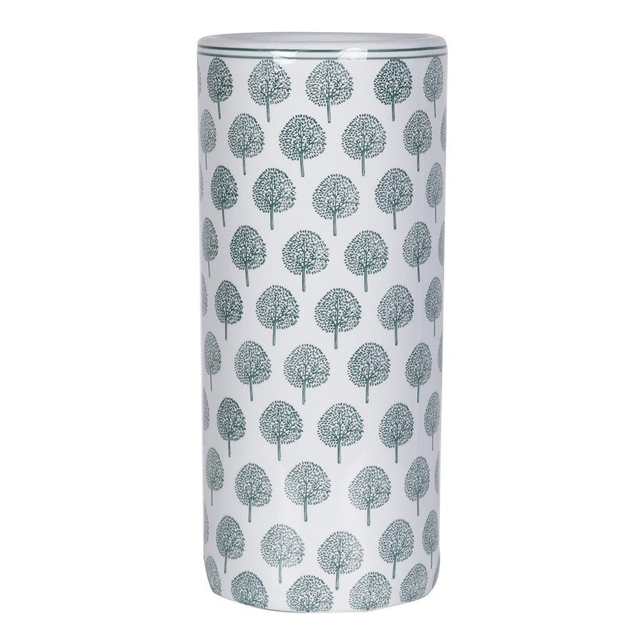 Tree Print Umbrella Stand – Elegant Ceramic Design