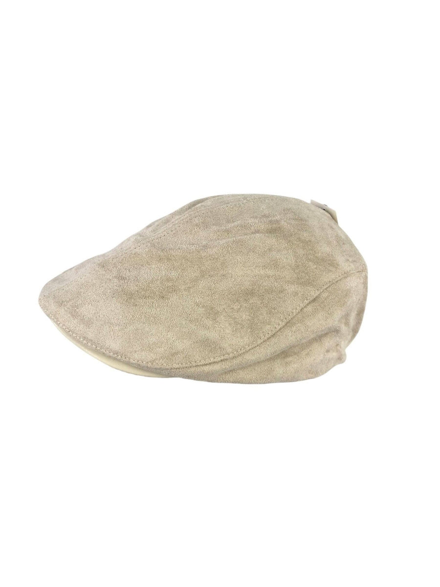 Unisex Newsboy Cap Suede-effect F60685: BEIGE
