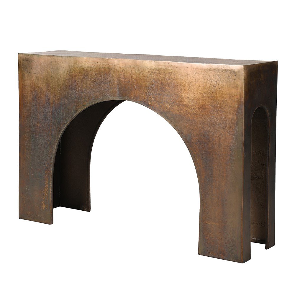 Valdor Arch Console Table - Elegant Aluminium Design - LUXONAS