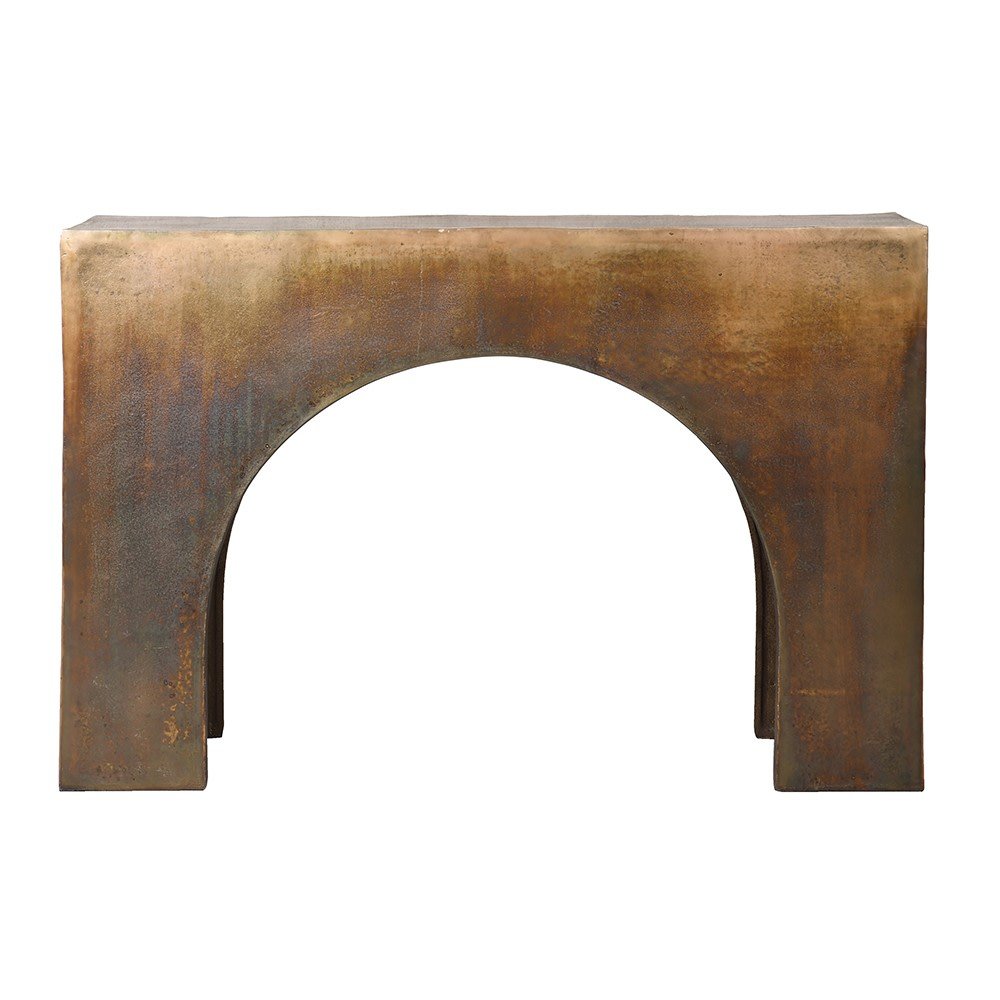 Valdor Arch Console Table - Elegant Aluminium Design - LUXONAS