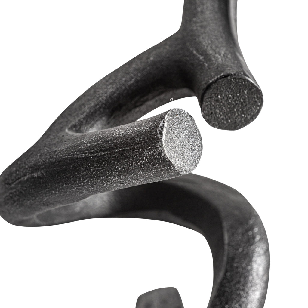 Vandy Deco Figure - Contemporary Black Resin Decorative Sculpture - LUXONAS