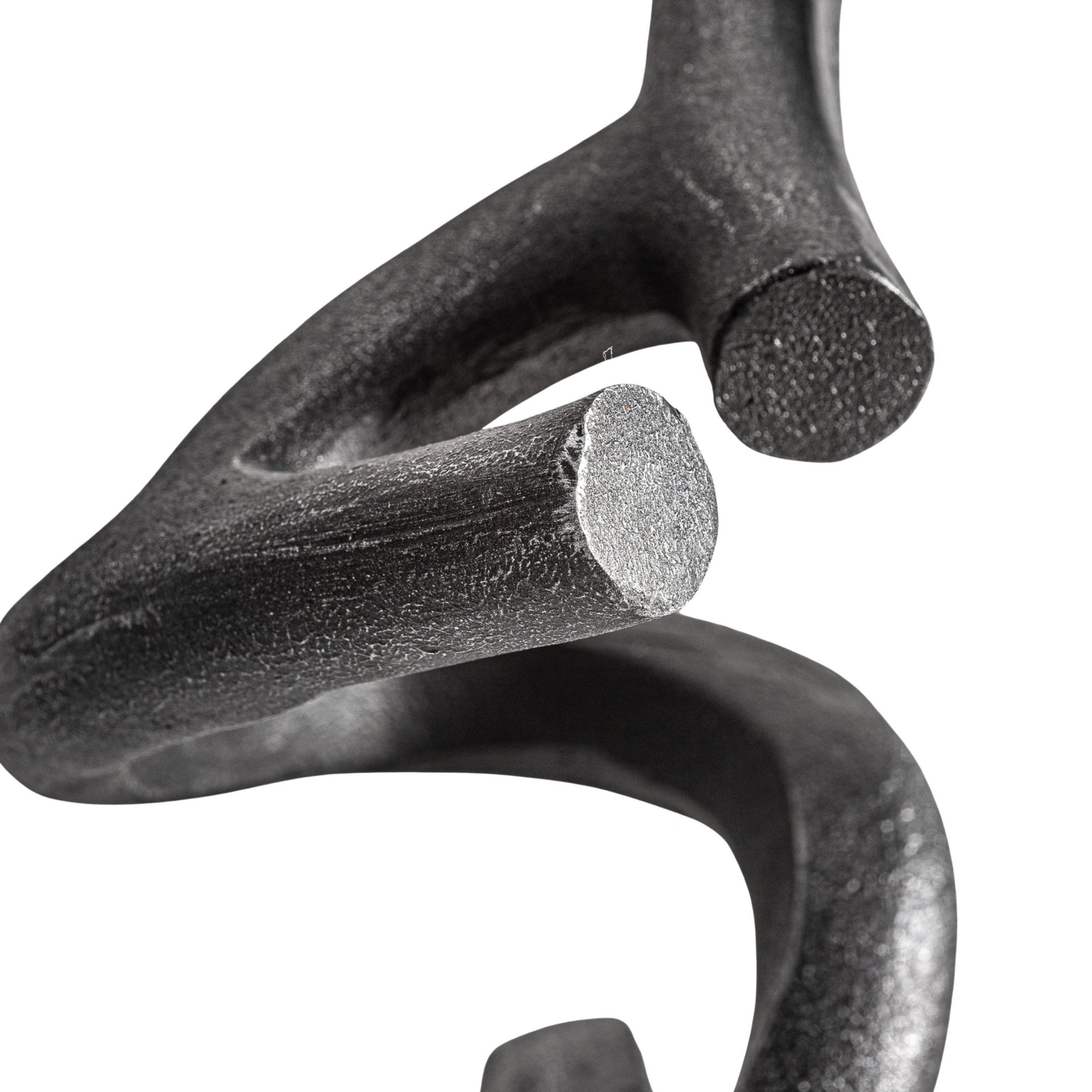 Vandy Deco Figure - Contemporary Black Resin Decorative Sculpture - LUXONAS