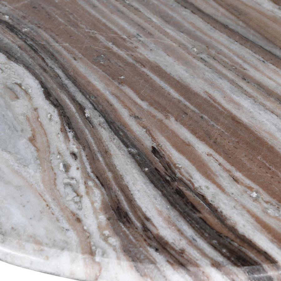 Viarla Marble Console - Elegant Marble and Iron Design