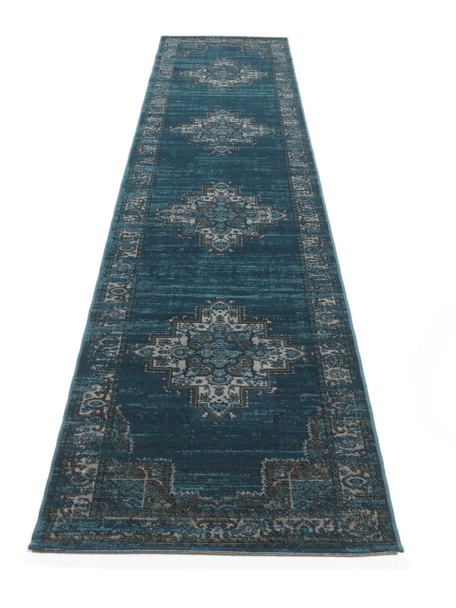 Vintage Petrol Carpet 400x80cm