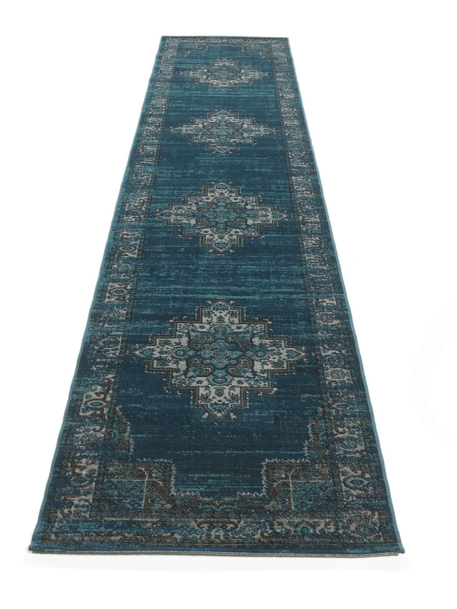 Vintage Petrol Carpet 400x80cm